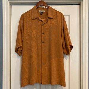 Men's Tommy Bahama Silk Shirt, Large, Burnt Orange